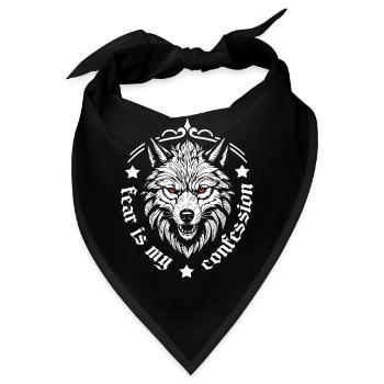 Fear - Bandana - Schwarz - Vorne