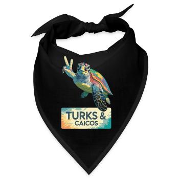 Turks- und Caicosinseln - Bandana - Schwarz - Vorne