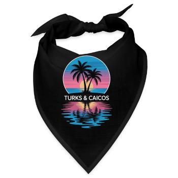 Turks- und Caicosinseln - Bandana - Schwarz - Vorne