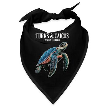 Turks- und Caicosinseln - Bandana - Schwarz - Vorne