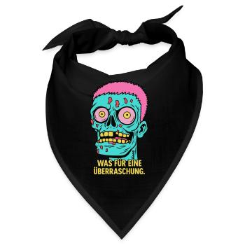 Was für eine Überraschung – Zombie-Reaktion - Bandana - Schwarz - Vorne
