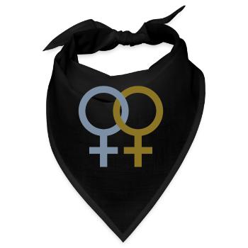 Lesbian ♀♀ - Bandana - Schwarz - Vorne