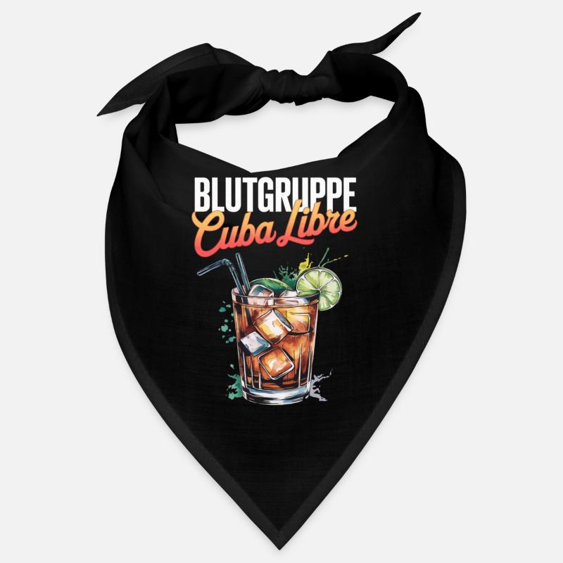 Blutgruppe Cuba Libre Cocktail Barkeeper Bandana