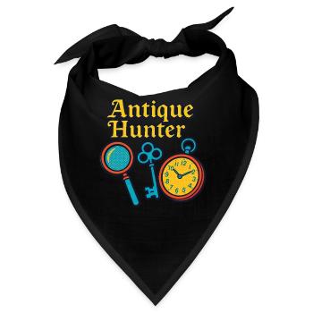 Antique Hunter Flohmarkt Sammler Retro - Bandana - Schwarz - Vorne