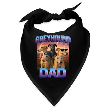 Windhund - Bandana - Schwarz - Vorne