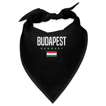 Budapest Ungarn - Bandana - Schwarz - Vorne