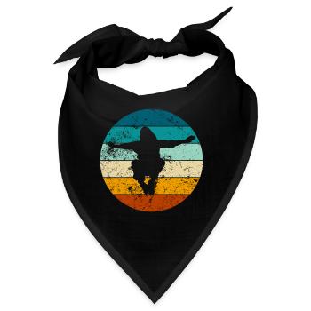 Parkour Sprung - Dynamisches Urban Design - Bandana - Schwarz - Vorne