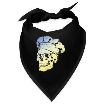 Chefkoch Skull - Bandana - Schwarz - Vorne