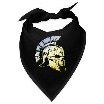 Spartaner Gladiator Skull - Bandana - Schwarz - Vorne