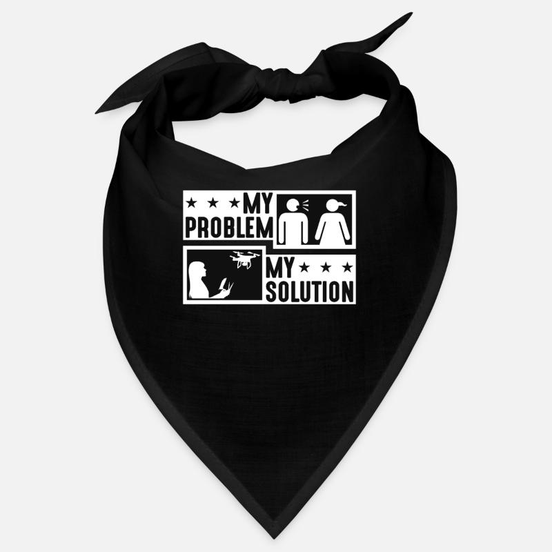 Drone Enthusiast My Problem My Pictogram Mom Dad Bandana