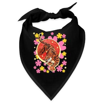 Tiger national day - Bandana - Schwarz - Vorne