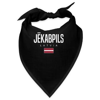 Jekabpils Lettland - Bandana - Schwarz - Vorne