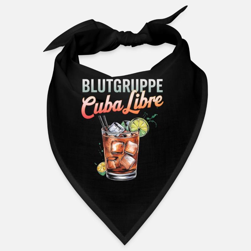 Blutgruppe Cuba Libre Cocktail Barkeeper Bandana