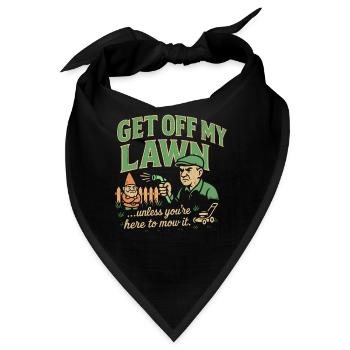 Runter von meiner Wiese - Bandana - Schwarz - Vorne