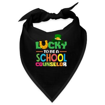 Glücklich Als Schulberater Sein - Bandana - Schwarz - Vorne