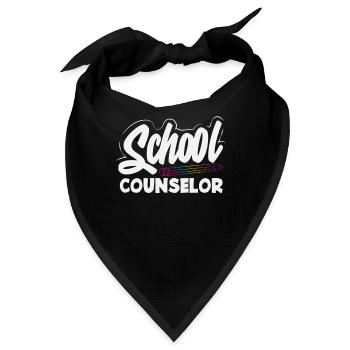 Schulberater Inspiration Bunt - Bandana - Schwarz - Vorne