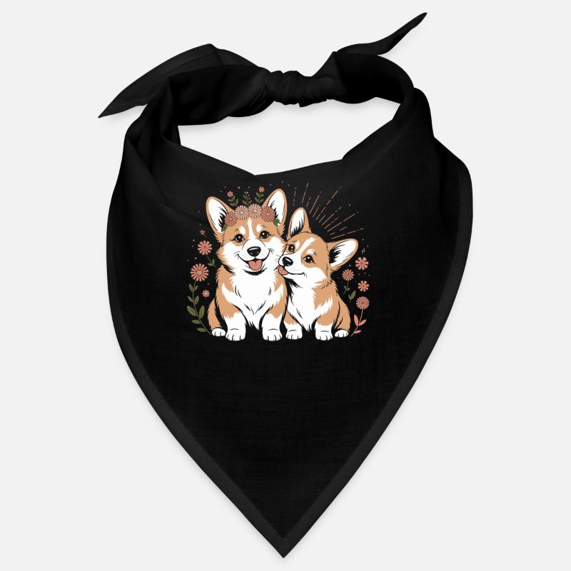 Chien corgi style bohème : des compagnons affectueux Bandana