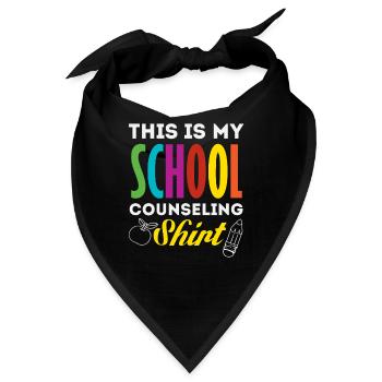 Das Ist Mein Schulberater Shirt - Bandana - Schwarz - Vorne