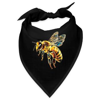 Bienen Imker Honig Bienenzüchter Bees Süße Biene - Bandana - Schwarz - Vorne