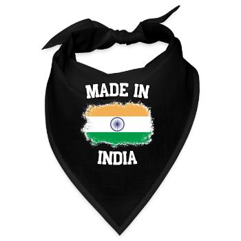 Made in India - Bandana - Schwarz - Vorne