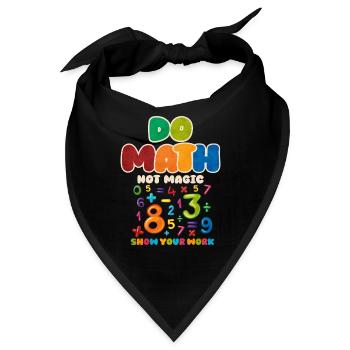 Mathe - Bandana - Schwarz - Vorne