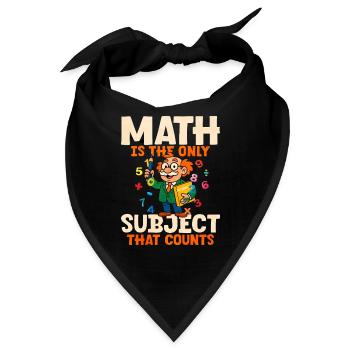 Mathe - Bandana - Schwarz - Vorne
