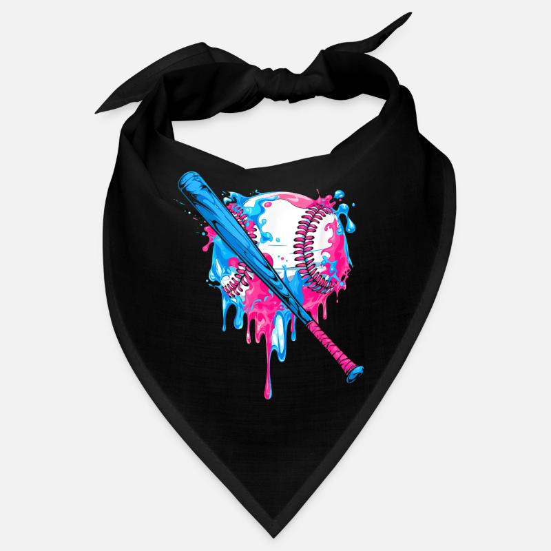 Lebendiges Baseball-Herz-Splash-Design Bandana