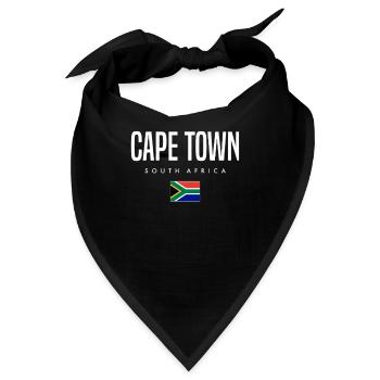 Kapstadt Südafrika - Bandana - Schwarz - Vorne