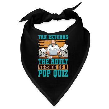 Accounting Tax Returns The Adult Version Finance - Bandana - Schwarz - Vorne