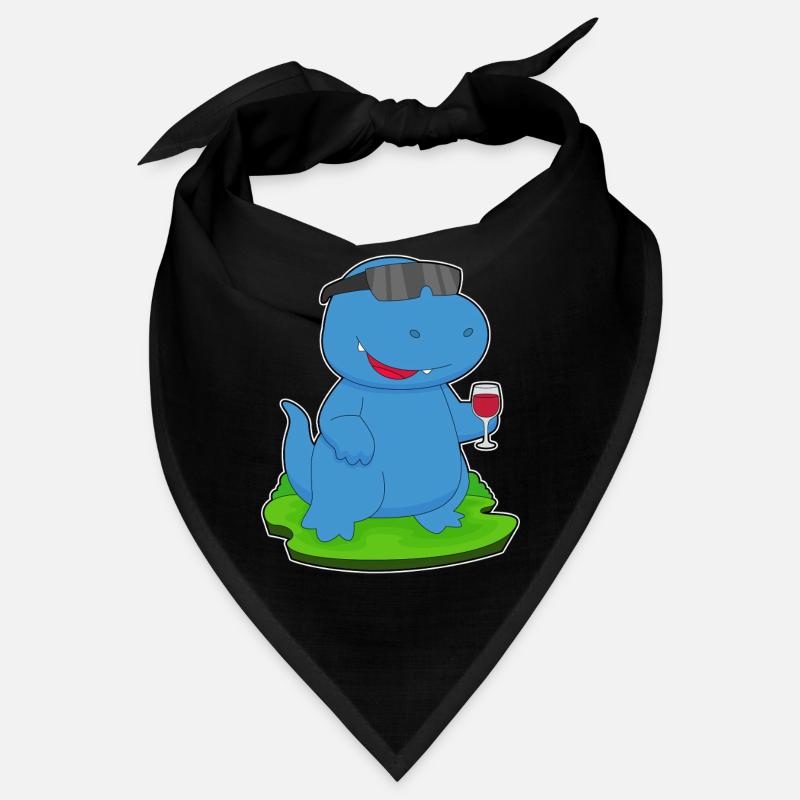 Dinosaur Red Wine Bandana