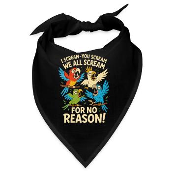 Ich schreie - Du schreist - Wir schreien alle ohne - Bandana - Schwarz - Vorne