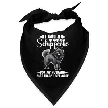 Ich Habe Einen Schipperke Für Meinen Mann, Den - Bandana - Schwarz - Vorne