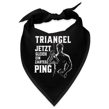 Triangel - Jetzt gleich ein zartes Ping - Bandana - Schwarz - Vorne