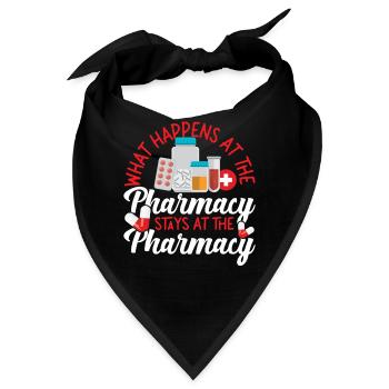 Pharmacy Tech Technician - Bandana - Schwarz - Vorne