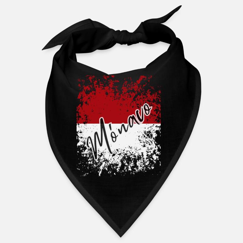 Drapeau monégasque, j’adore Monaco Bandana