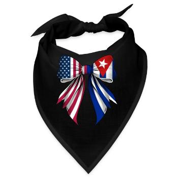Coquette Schleife Cuba Roots Heritage Cuban Pride - Bandana - Schwarz - Vorne