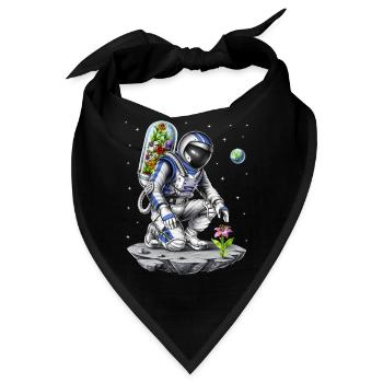 Weltraumastronaut Botaniker - Bandana - Schwarz - Vorne