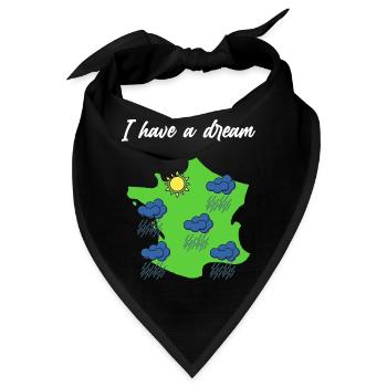 Normandie Sonne Normannische Humor Geschenk - Bandana - Schwarz - Vorne