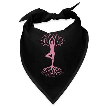 Achtsamkeit Affirmation Emotionale Resilienz Yoga - Bandana - Schwarz - Vorne