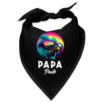 Papa Poule: Humor und Zärtlichkeit für den Superpapa - Bandana - Schwarz - Vorne