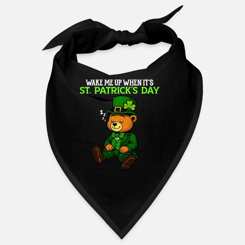Weck mich auf, wenn St. Patrick's Day ist - Humor Bandana