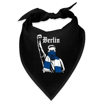 Berliner Demonstration Motiv - Bandana - Schwarz - Vorne