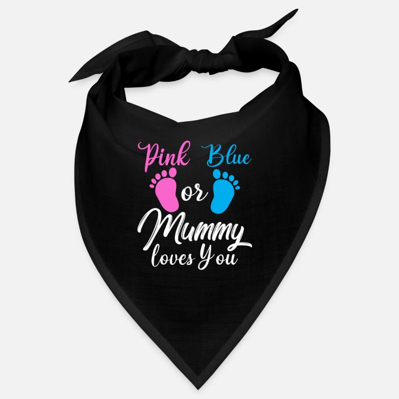 Rosa Oder Blau Geschlecht Enthüllung T-Shirt Schwangere Mumie Bandana