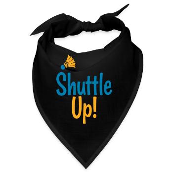 Badminton Shuttle Up - Federball - Bandana - Schwarz - Vorne