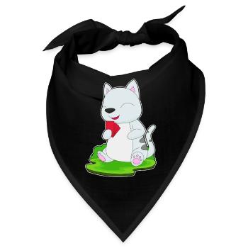 Katze Poker Pokerkarten - Bandana - Schwarz - Vorne