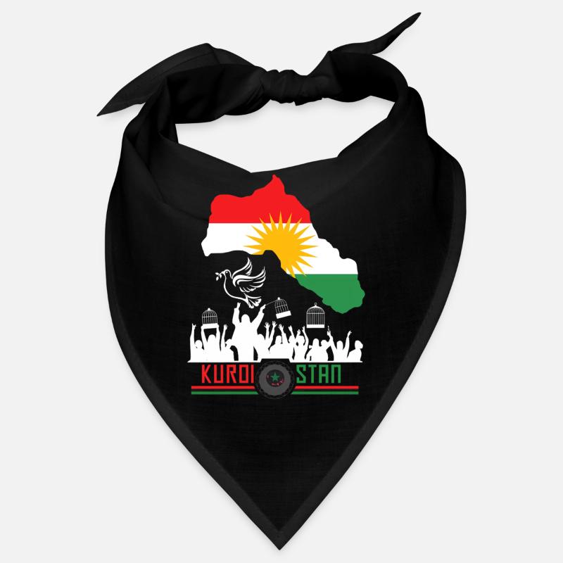 Kurdish flags with Kurdistan Kurd Bandana