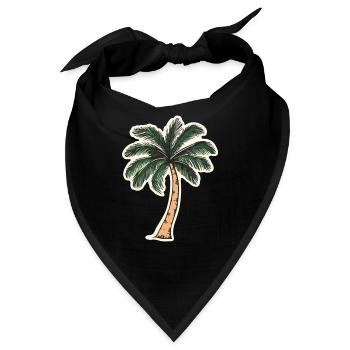 Palme - Bandana - Schwarz - Vorne