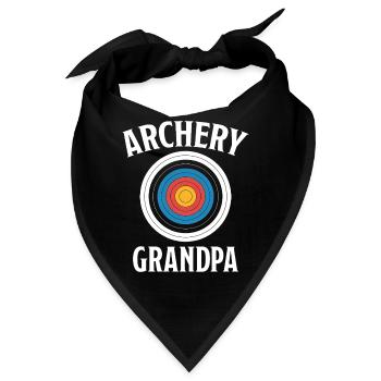 Bogenschießen Spruch Opa Bogenschießen Geschenk - Bandana - Schwarz - Vorne