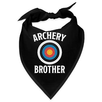 Bogenschießen Spruch Bruder Bogenschießen Geschenk - Bandana - Schwarz - Vorne