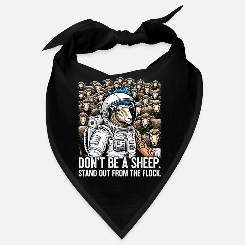 Don't Be a Sheep - Astronaut Schaf Punk Bandana